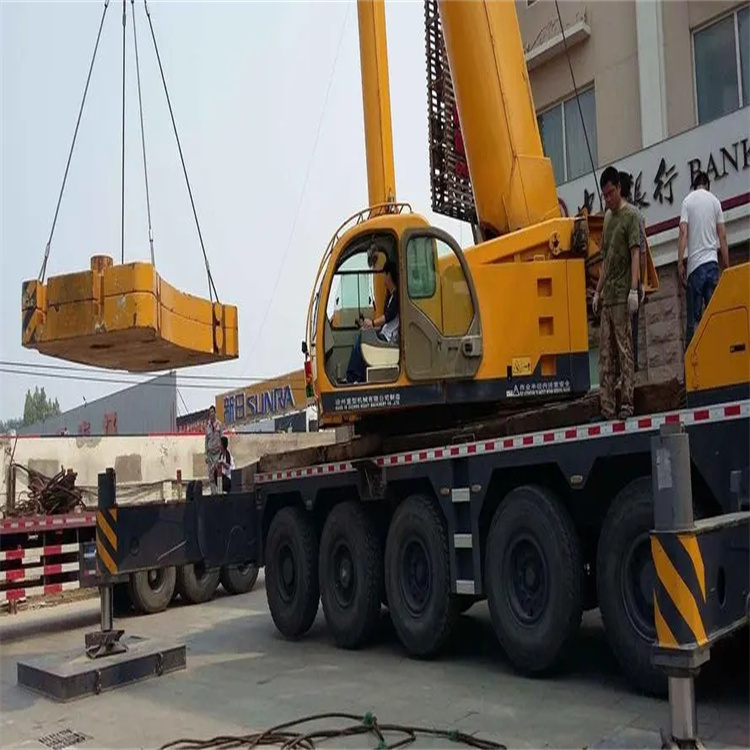 千家镇当地吊车出租|机器吊装|75吨|工厂搬迁服务